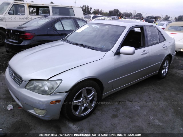 JTHBD182510028420 - 2001 LEXUS IS 300 SILVER photo 2