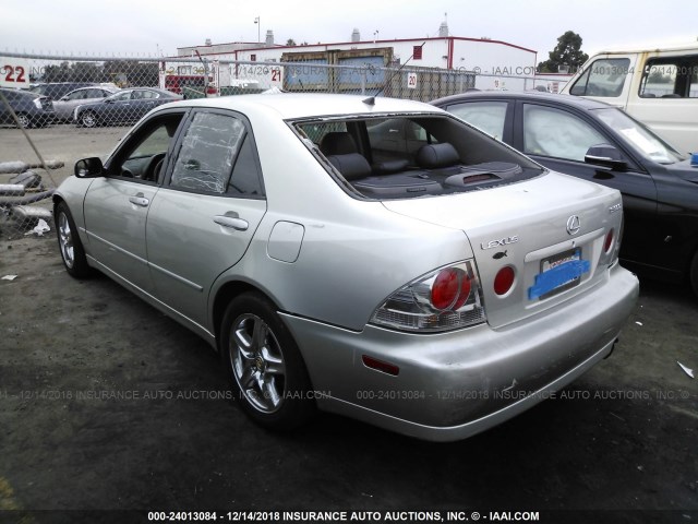 JTHBD182510028420 - 2001 LEXUS IS 300 SILVER photo 3