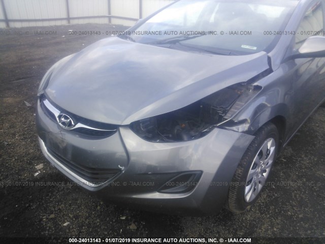 5NPDH4AE3CH119552 - 2012 HYUNDAI ELANTRA GLS/LIMITED GRAY photo 6