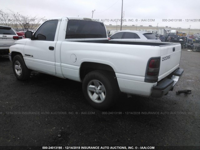 1B7HC16YXYS637958 - 2000 DODGE RAM 1500 WHITE photo 3