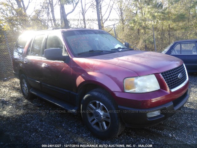 1FMRU15W93LA50750 - 2003 FORD EXPEDITION XLT RED photo 1