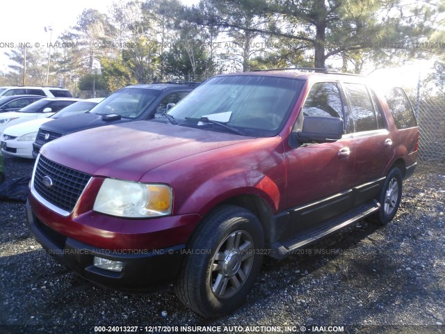 1FMRU15W93LA50750 - 2003 FORD EXPEDITION XLT RED photo 2