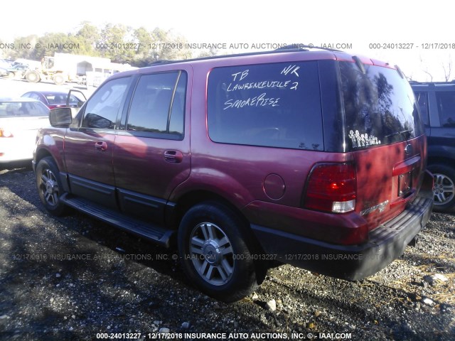 1FMRU15W93LA50750 - 2003 FORD EXPEDITION XLT RED photo 3