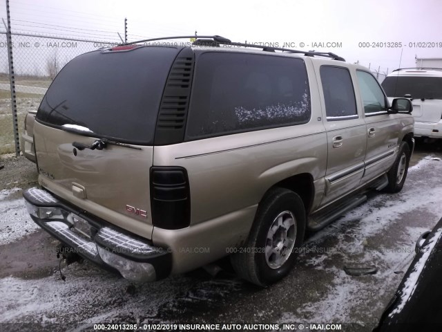 3GKFK16ZX5G162466 - 2005 GMC YUKON XL K1500 BEIGE photo 4