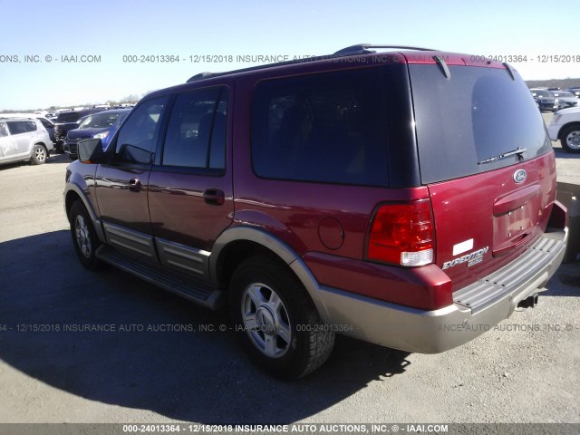 1FMPU17L94LA94484 - 2004 FORD EXPEDITION EDDIE BAUER RED photo 3