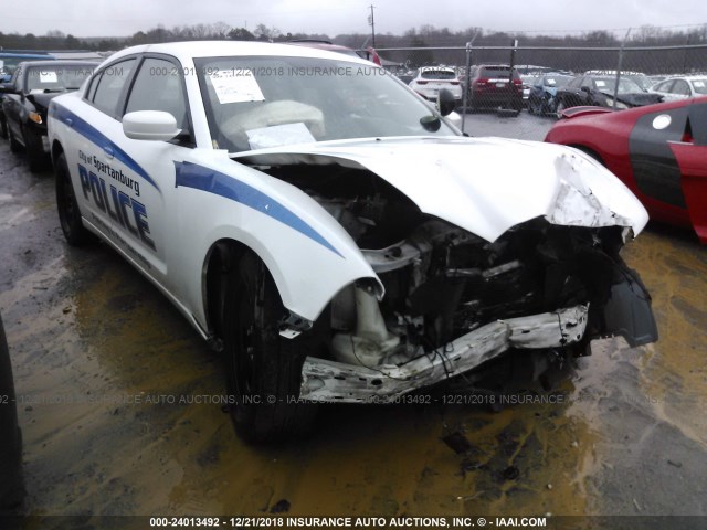 2B3CL1CT0BH540108 - 2011 DODGE CHARGER POLICE WHITE photo 1