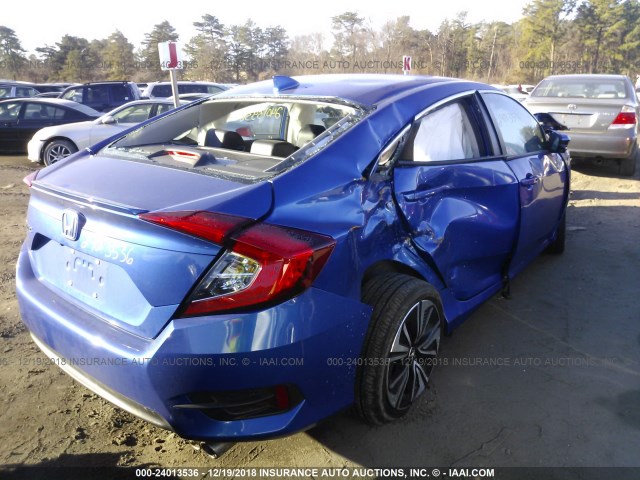 2HGFC1F72HH641459 - 2017 HONDA CIVIC EXL BLUE photo 4