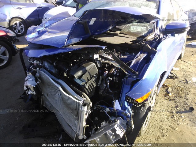 2HGFC1F72HH641459 - 2017 HONDA CIVIC EXL BLUE photo 6