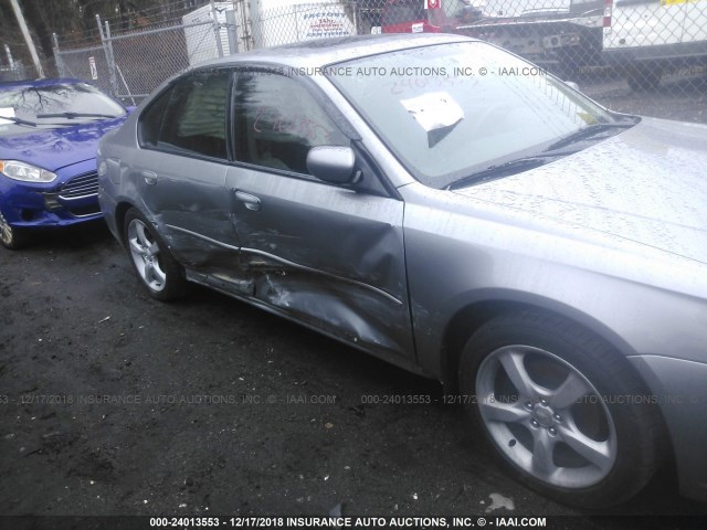 4S3BL616297210450 - 2009 SUBARU LEGACY 2.5I SILVER photo 6