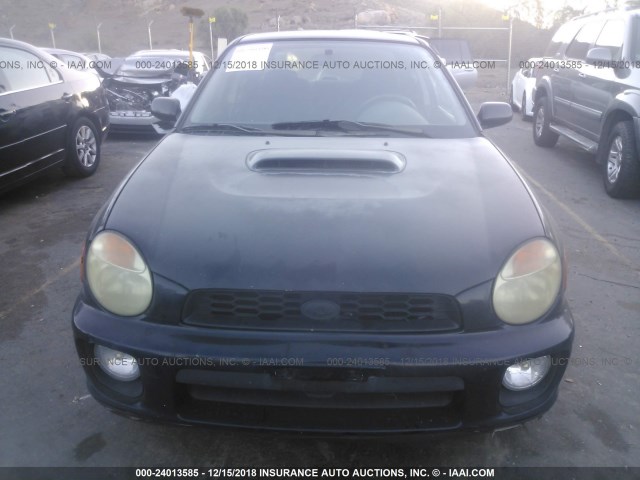 JF1GD29623G506274 - 2003 SUBARU IMPREZA WRX BLACK photo 6