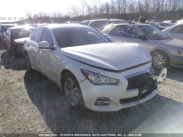 JN1BV7AR4FM417075 - 2015 INFINITI Q50 PREMIUM/SPORT WHITE photo 1