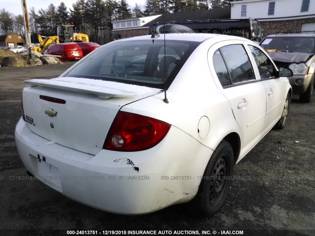 1G1AL58F687247505 - 2008 CHEVROLET COBALT LT WHITE photo 4