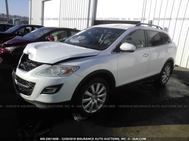 JM3TB2MA7A0204776 - 2010 MAZDA CX-9 WHITE photo 2