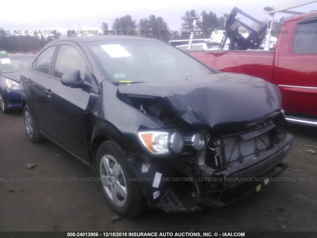 1G1JA5SGXF4141192 - 2015 CHEVROLET SONIC LS 黑色 照片 1