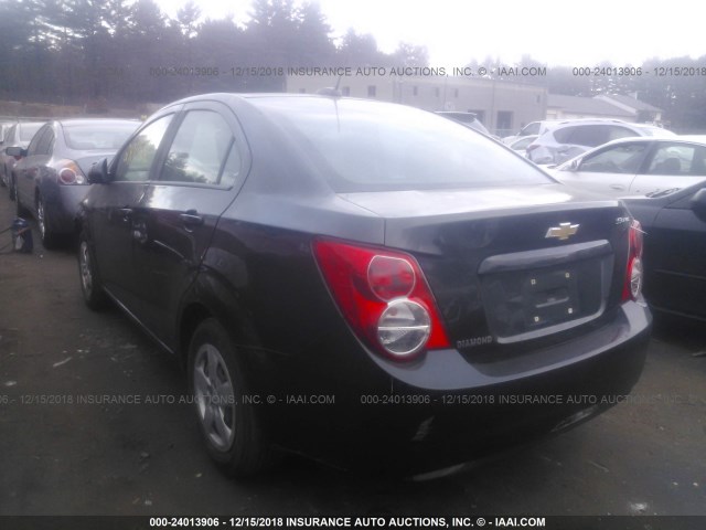 1G1JA5SGXF4141192 - 2015 CHEVROLET SONIC LS 黑色 照片 3