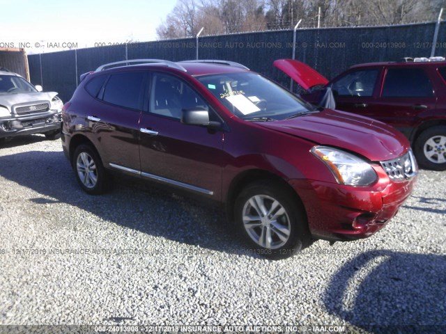 JN8AS5MT7FW657548 - 2015 NISSAN ROGUE SELECT S RED photo 1