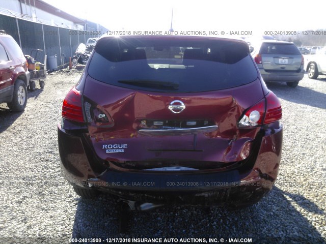 JN8AS5MT7FW657548 - 2015 NISSAN ROGUE SELECT S RED photo 6