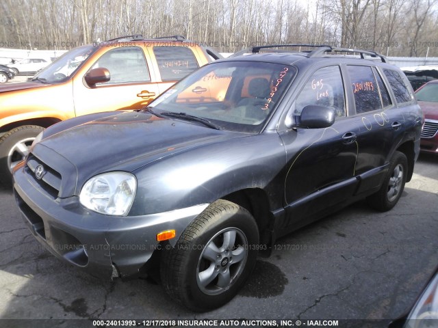 KM8SC73D16U102587 - 2006 HYUNDAI SANTA FE GLS/LIMITED GRAY photo 2