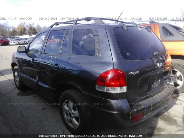 KM8SC73D16U102587 - 2006 HYUNDAI SANTA FE GLS/LIMITED GRAY photo 3