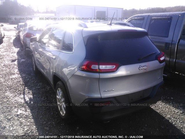 1C4PJMCS1EW124878 - 2014 JEEP CHEROKEE LATITUDE GRAY photo 3