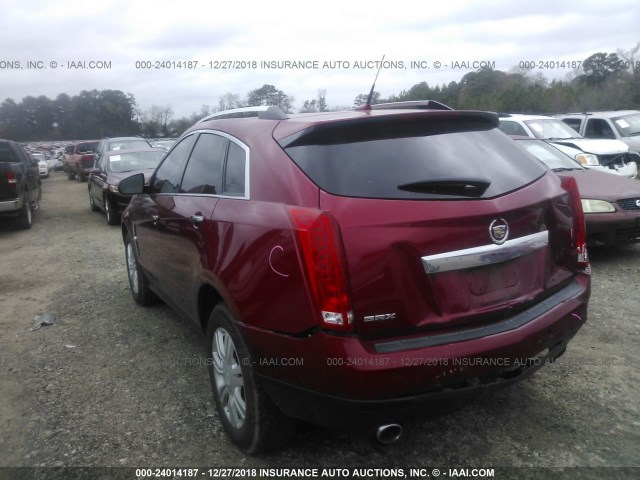 3GYFNAEYXAS519755 - 2010 CADILLAC SRX LUXURY COLLECTION RED photo 3