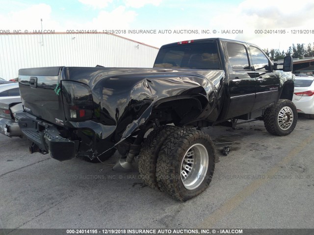 1GT426C8XDF225805 - 2013 GMC SIERRA K3500 DENALI BLACK photo 4