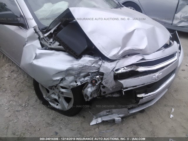 1G1ZA5E01CF216296 - 2012 CHEVROLET MALIBU LS ვერცხლისფერი ფოტო 6