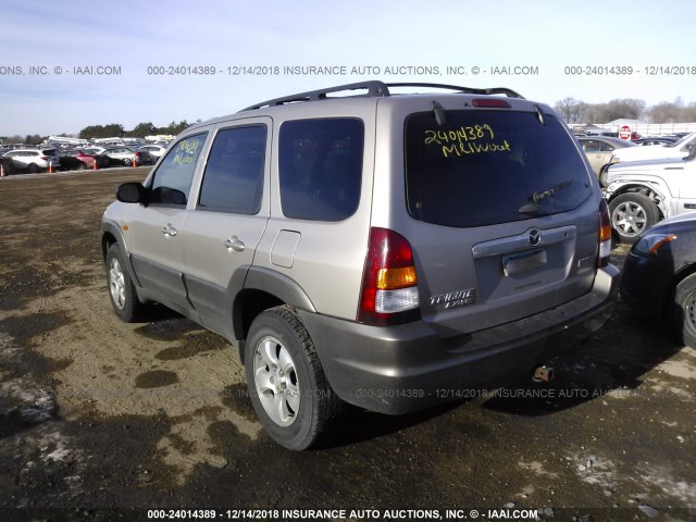 4F2CU09101KM62996 - 2001 MAZDA TRIBUTE LX/ES 棕色 照片 3