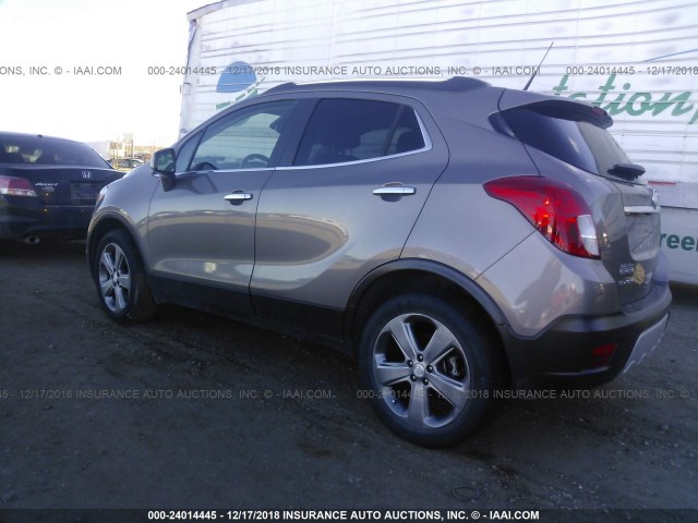 KL4CJGSB8DB110591 - 2013 BUICK ENCORE GRAY photo 3