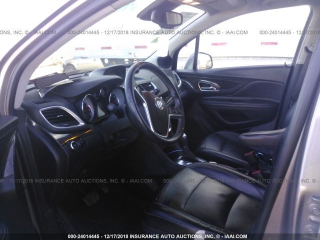 KL4CJGSB8DB110591 - 2013 BUICK ENCORE GRAY photo 5