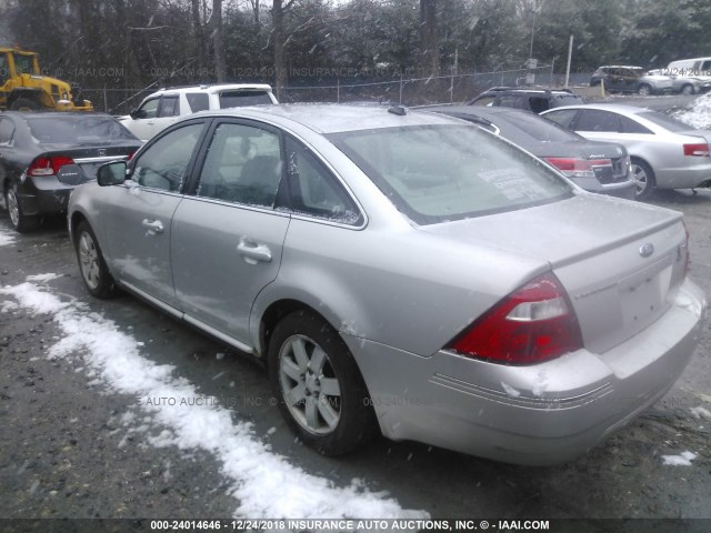 1FAFP241X7G113451 - 2007 FORD FIVE HUNDRED SEL SILVER photo 3