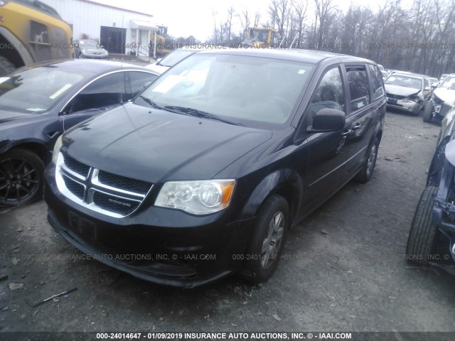 2D4RN4DG5BR722549 - 2011 DODGE GRAND CARAVAN EXPRESS BLACK photo 2