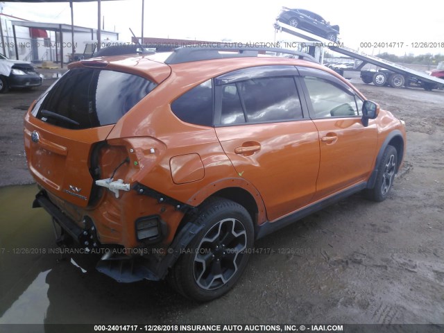 JF2GPAKC6DH853745 - 2013 SUBARU XV CROSSTREK 2.0 LIMITED ORANGE photo 4