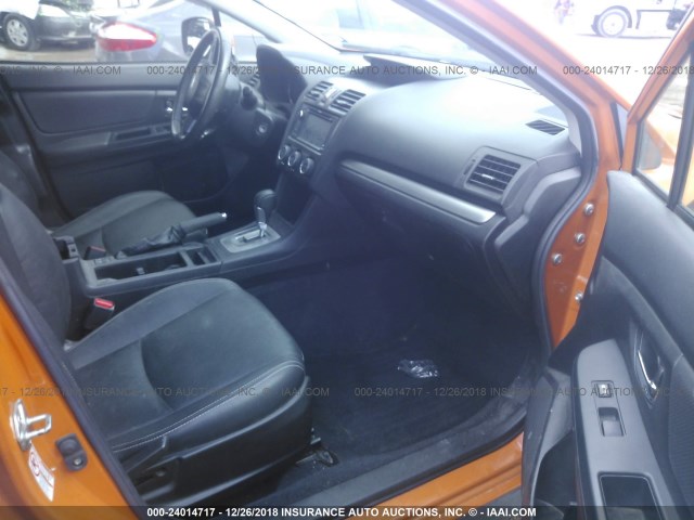 JF2GPAKC6DH853745 - 2013 SUBARU XV CROSSTREK 2.0 LIMITED ORANGE photo 5