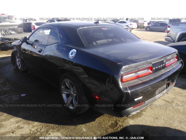 2C3CDZAG1GH236555 - 2016 DODGE CHALLENGER SXT BLACK photo 3