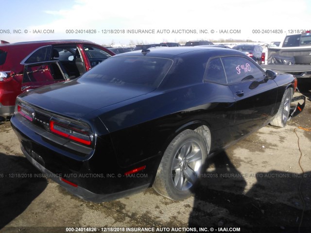 2C3CDZAG1GH236555 - 2016 DODGE CHALLENGER SXT BLACK photo 4