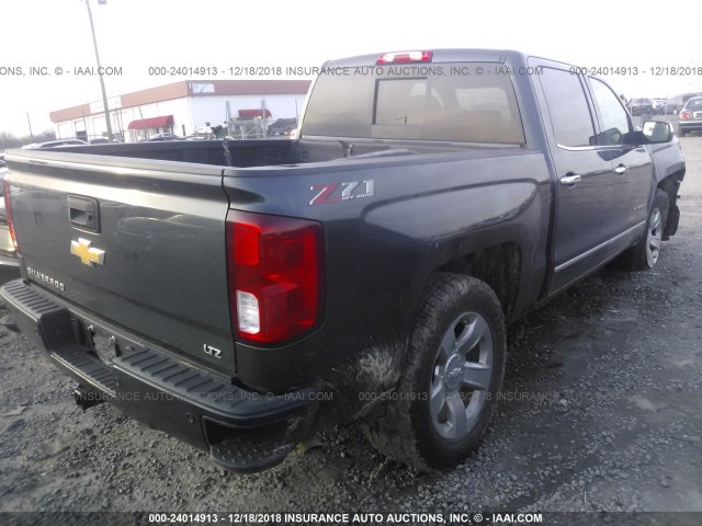 3GCUKSEC3JG138154 - 2018 CHEVROLET SILVERADO K1500 LTZ GRAY photo 4