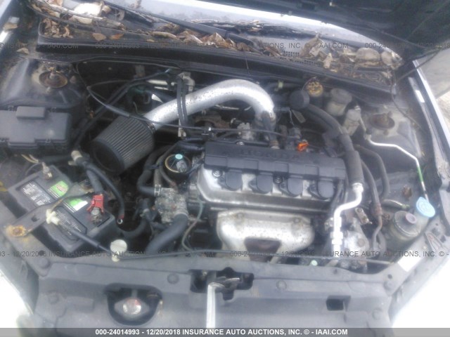 1HGEM21195L077079 - 2005 HONDA CIVIC DX VP BLACK photo 10