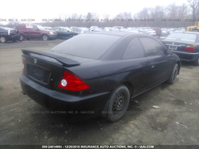 1HGEM21195L077079 - 2005 HONDA CIVIC DX VP BLACK photo 4