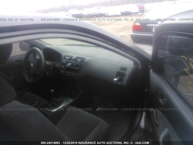 1HGEM21195L077079 - 2005 HONDA CIVIC DX VP BLACK photo 5