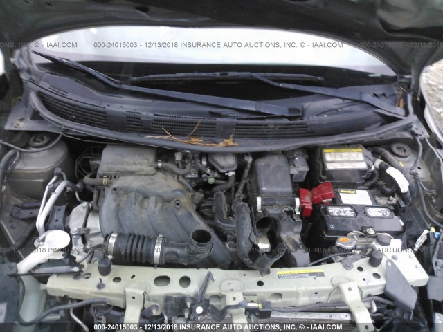 3N1CN7AP5EL869287 - 2014 NISSAN VERSA S/S PLUS/SV/SL BROWN photo 10