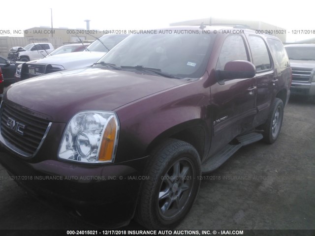 1GKFK13058R268849 - 2008 GMC YUKON MAROON photo 2