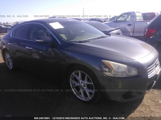 1N4AA51E59C812260 - 2009 NISSAN MAXIMA S/SV GRAY photo 1