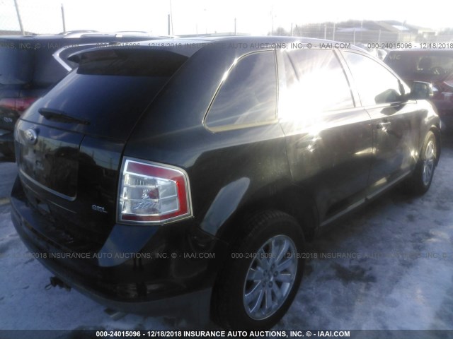 2FMDK3JC4ABB62618 - 2010 FORD EDGE SEL BLACK photo 4