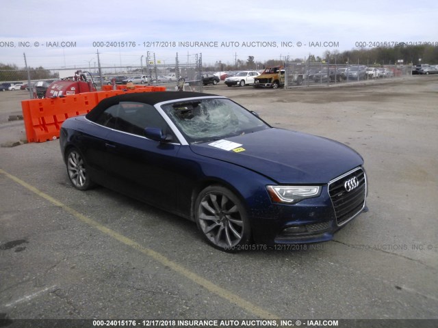 WAULFAFH7DN012635 - 2013 AUDI A5 PREMIUM PLUS Dark Blue photo 1