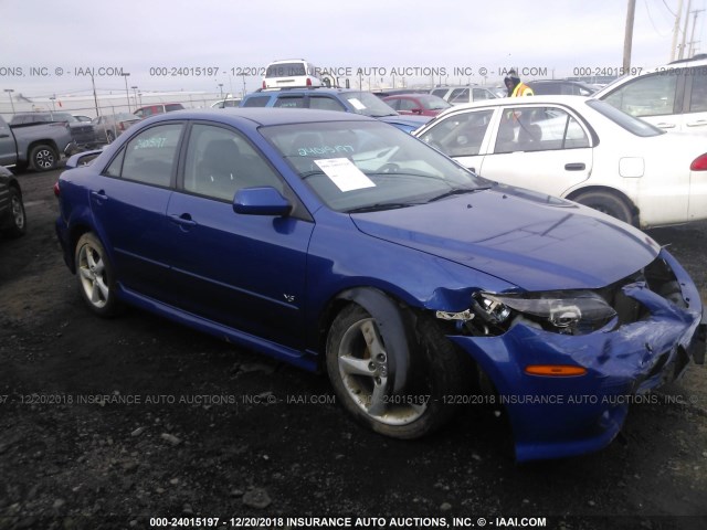 1YVFP80D745N83306 - 2004 MAZDA 6 S BLUE photo 1