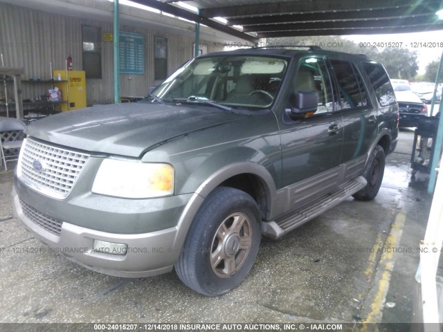 1FMPU17L74LB62300 - 2004 FORD EXPEDITION EDDIE BAUER GREEN photo 2