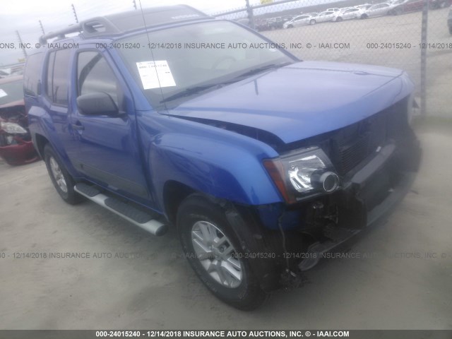 5N1AN0NU9FN663530 - 2015 NISSAN XTERRA X/S/PRO-4X BLUE photo 1