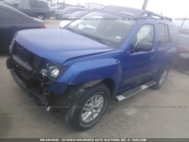 5N1AN0NU9FN663530 - 2015 NISSAN XTERRA X/S/PRO-4X BLUE photo 2