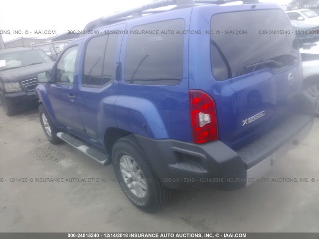 5N1AN0NU9FN663530 - 2015 NISSAN XTERRA X/S/PRO-4X BLUE photo 3